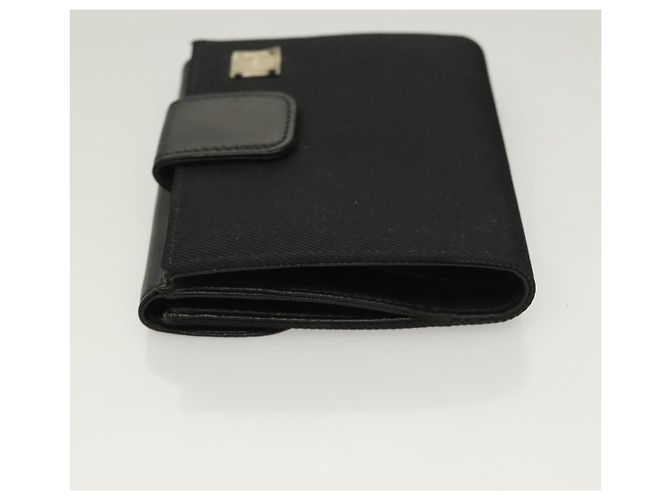 FENDI Geldbörse aus schwarzem Canvas Auth 127954V - Ansicht 4