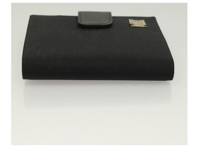 FENDI Geldbörse aus schwarzem Canvas Auth 127954V - Ansicht 6