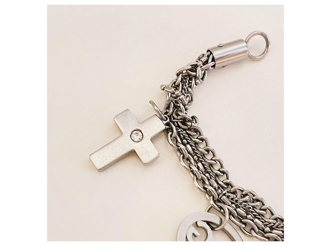 Bracciale Dolce & Gabbana in acciaio con chiavi e croci Argento - vista 6