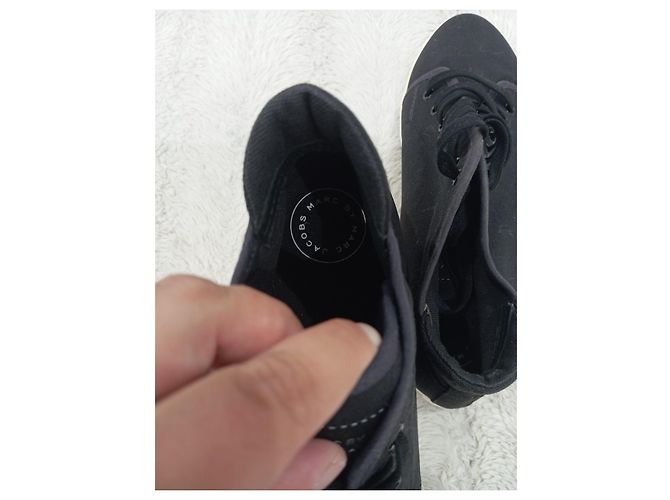 Marineblaue Leinenschuhe Marc Jacobs Größe 41 - Ansicht 4