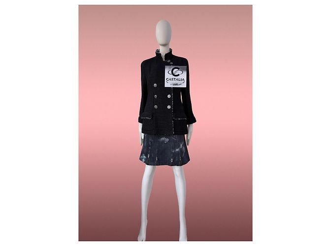 Chanel 12K$ Paris / Shanghai Sequin Black Jacket 40 FR - view 2