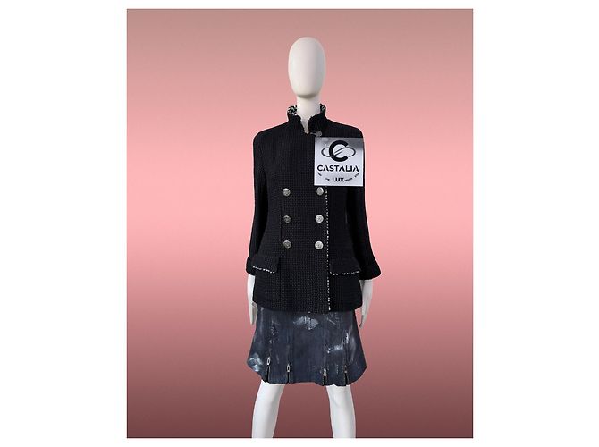 Chanel 12K$ Paris / Shanghai Sequin Black Jacket 40 FR - view 4