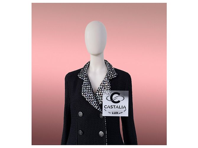 Chanel 12K$ Paris / Shanghai Sequin Black Jacket 40 FR - view 6
