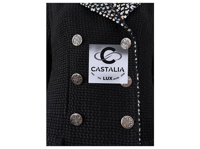 Chanel 12K$ Paris / Shanghai Sequin Black Jacket 40 FR - view 8