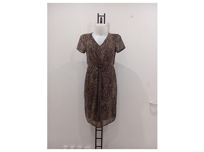 Leopardenkleid Corleone Größe 38 Braun - Ansicht 3