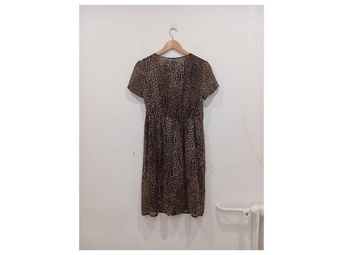 Leopardenkleid Corleone Größe 38 Braun - Ansicht 5