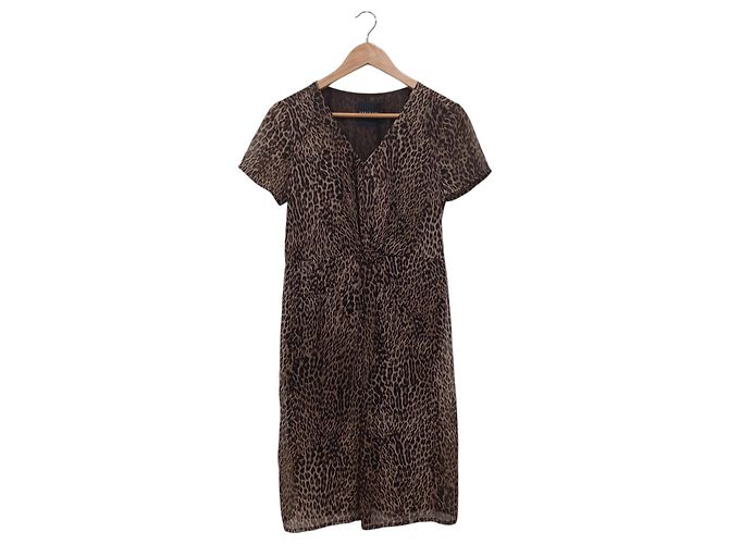 Leopardenkleid Corleone Größe 38 Braun - Ansicht 6
