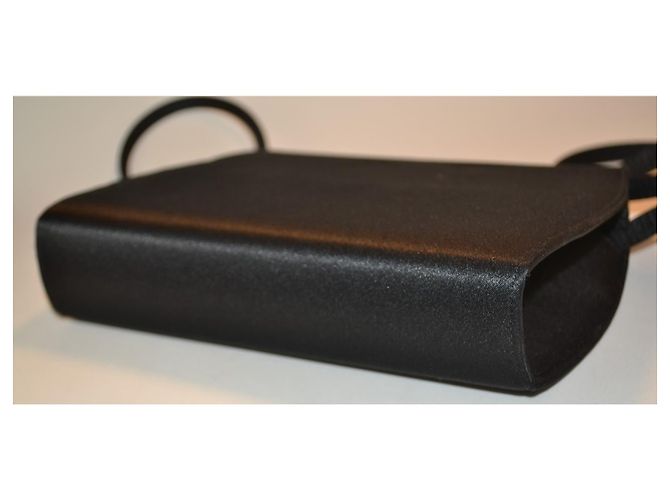 Borsa a tracolla Blumarine in raso nero - vista 5