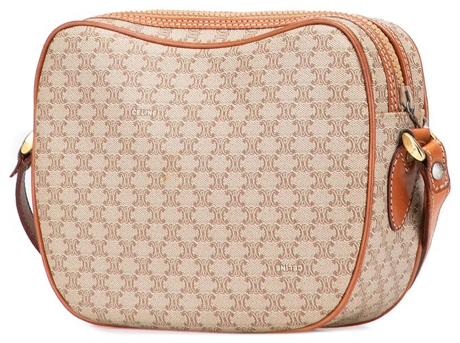 Céline Celine Beige Macadam beschichtetes Canvas Crossbody - Ansicht 2