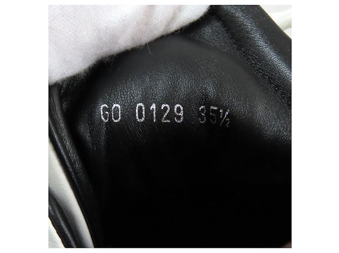Sneakers alte Monogram Louis Vuitton 35.5 Nero Bianco - vista 12