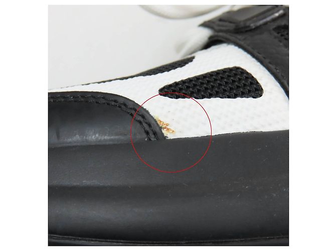 Sneakers alte Monogram Louis Vuitton 35.5 Nero Bianco - vista 14