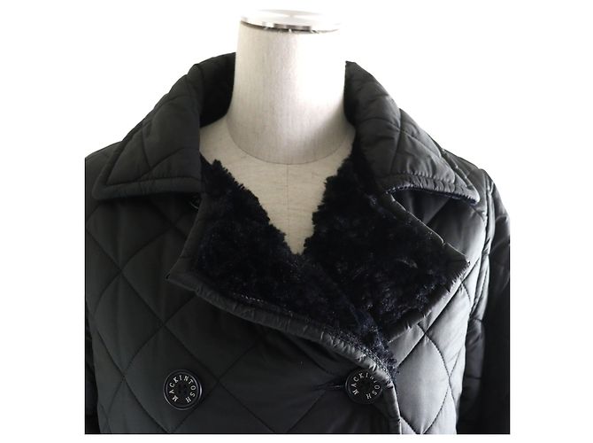 Autre Marque Abrigo acolchado de doble botonadura Mackintosh Negro 36 - vista 4