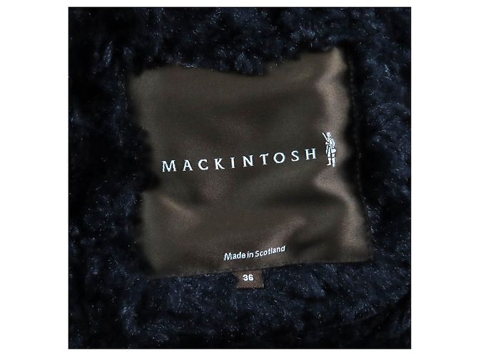 Autre Marque Abrigo acolchado de doble botonadura Mackintosh Negro 36 - vista 8