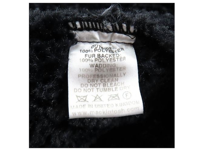 Autre Marque Abrigo acolchado de doble botonadura Mackintosh Negro 36 - vista 9