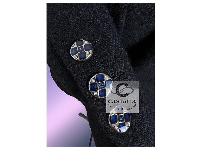 Chanel Neue schwarze Tweedjacke 2022 Größe 38 FR - Ansicht 10