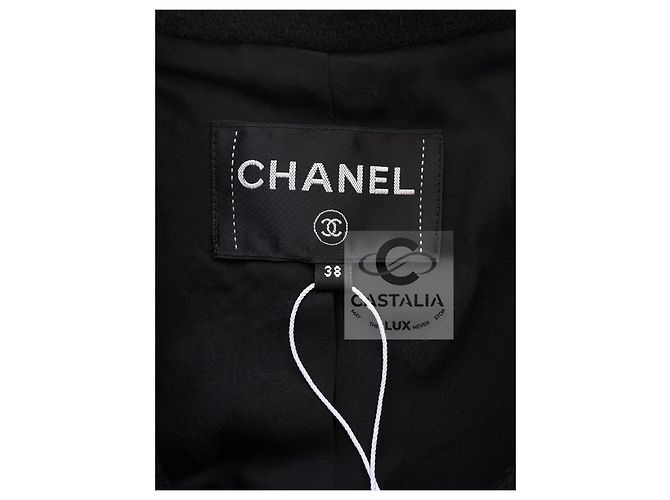 Chanel Neue schwarze Tweedjacke 2022 Größe 38 FR - Ansicht 11