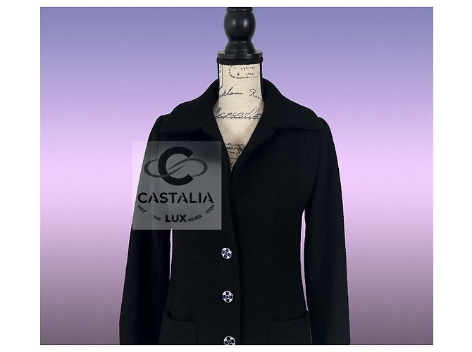 Chanel Neue schwarze Tweedjacke 2022 Größe 38 FR - Ansicht 3