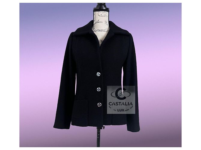 Chanel Neue schwarze Tweedjacke 2022 Größe 38 FR - Ansicht 9