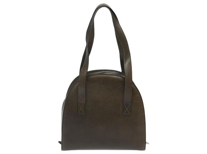 Céline Borsa a Spalla CELINE in Pelle Verde Oro Auth 125743 D'oro - vista 2