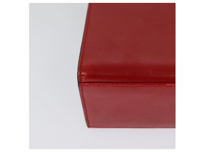 Céline Borsa a mano CELINE in pelle 2 vie rossa oro Auth 127535 Rosso D'oro - vista 16