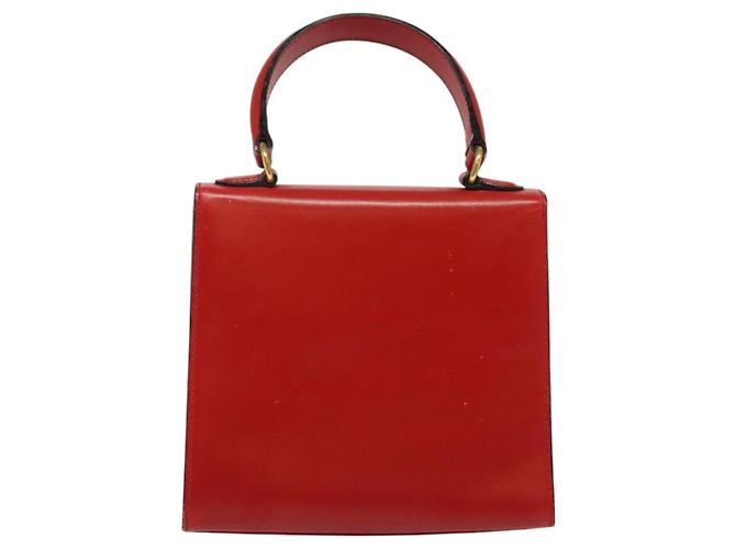 Céline Borsa a mano CELINE in pelle 2 vie rossa oro Auth 127535 Rosso D'oro - vista 2