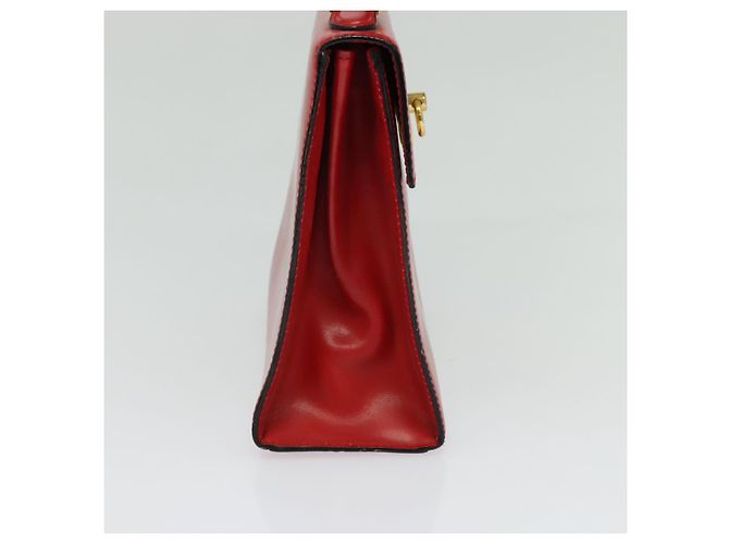 Céline Borsa a mano CELINE in pelle 2 vie rossa oro Auth 127535 Rosso D'oro - vista 3