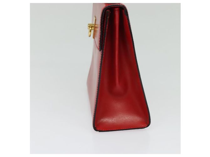 Céline Borsa a mano CELINE in pelle 2 vie rossa oro Auth 127535 Rosso D'oro - vista 4