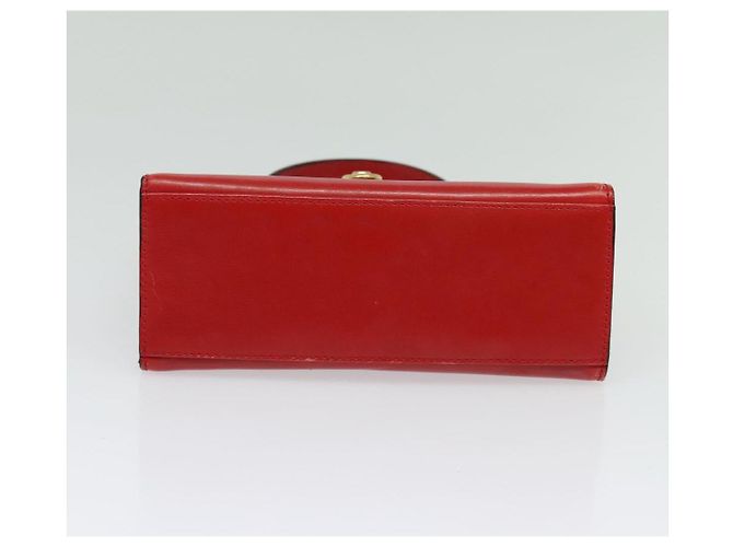 Céline Borsa a mano CELINE in pelle 2 vie rossa oro Auth 127535 Rosso D'oro - vista 5