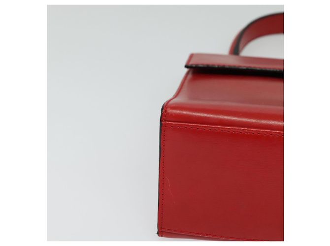 Céline Borsa a mano CELINE in pelle 2 vie rossa oro Auth 127535 Rosso D'oro - vista 8