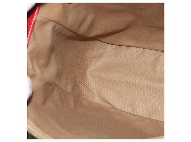 Céline Bolsa de Ombro em Lona Macadam CELINE Bege Ouro Auth 125691 Dourado - vista 19