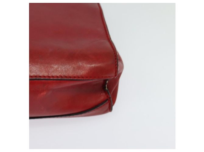 Céline Borsa a spalla CELINE in pelle rossa e oro Auth 127536 Rosso D'oro - vista 10