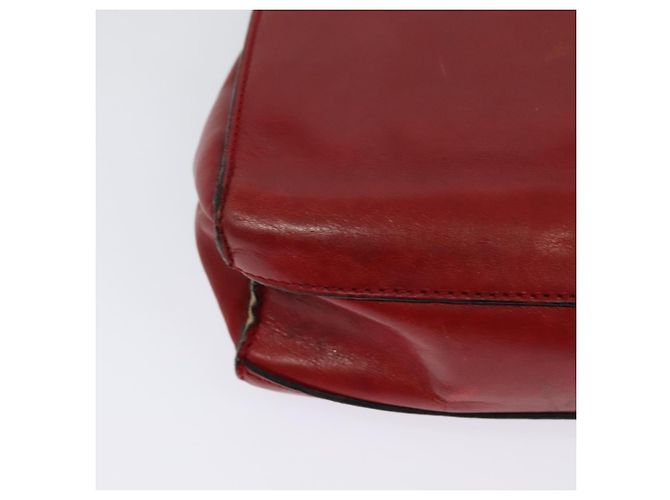 Céline Borsa a spalla CELINE in pelle rossa e oro Auth 127536 Rosso D'oro - vista 15