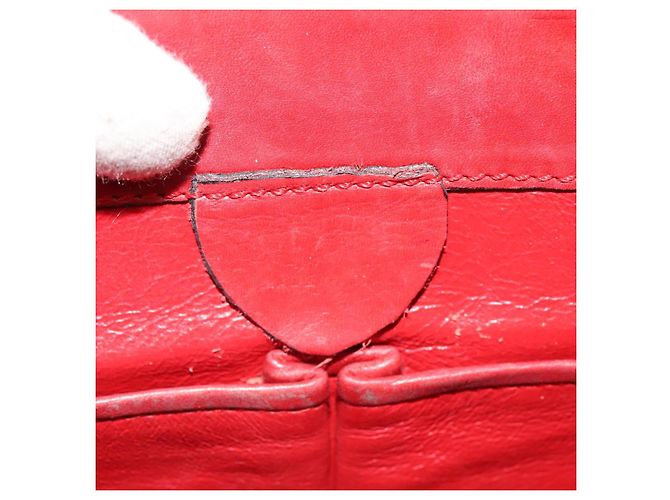 Céline Borsa a spalla CELINE in pelle rossa e oro Auth 127536 Rosso D'oro - vista 18