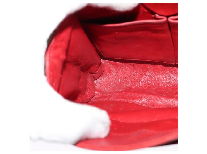 Céline Borsa a spalla CELINE in pelle rossa e oro Auth 127536 Rosso D'oro - vista 20