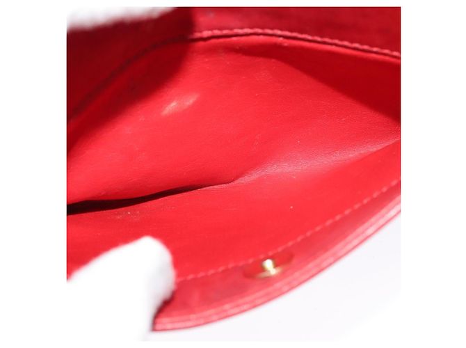 Céline Borsa a spalla CELINE in pelle rossa e oro Auth 127536 Rosso D'oro - vista 21