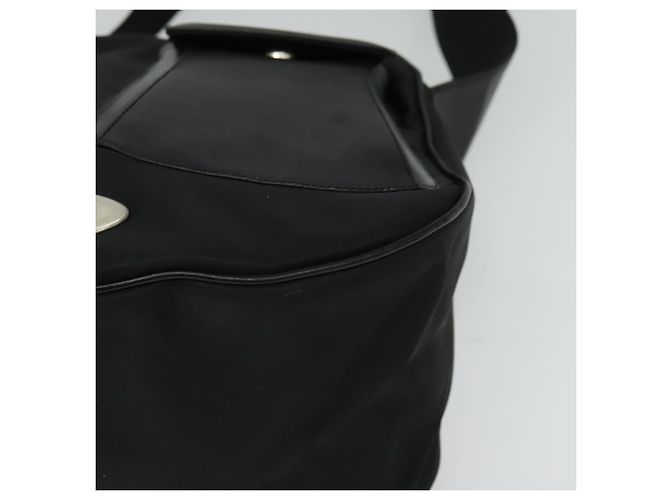 Borsa a spalla Gianni Versace in pelle nera argento autentica bs26903 Nero - vista 14