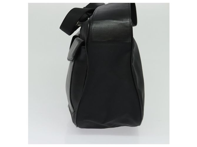 Borsa a spalla Gianni Versace in pelle nera argento autentica bs26903 Nero - vista 4
