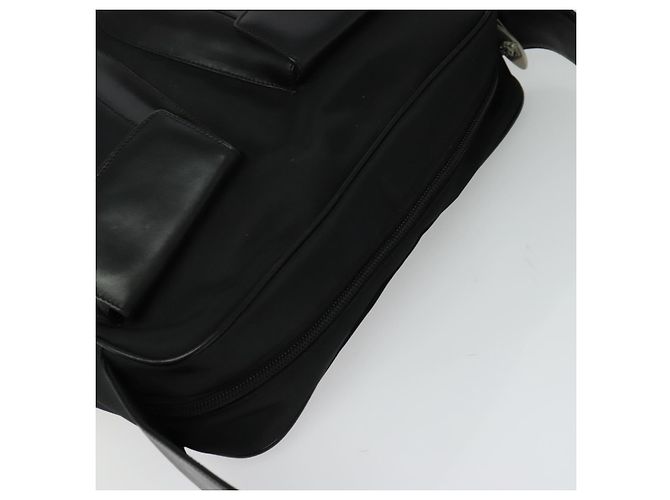 Borsa a spalla Gianni Versace in pelle nera argento autentica bs26903 Nero - vista 6