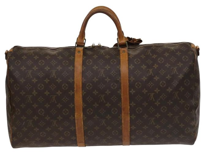 LOUIS VUITTON Monogram Keepall Bandouliere 60 Borsa Boston M41412 LV Auth 125967 Monogramma - vista 2