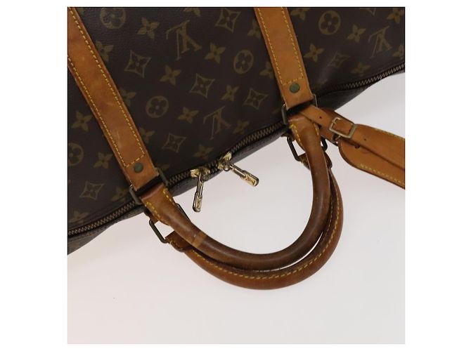 LOUIS VUITTON Monogram Keepall Bandouliere 60 Borsa Boston M41412 LV Auth 125967 Monogramma - vista 7