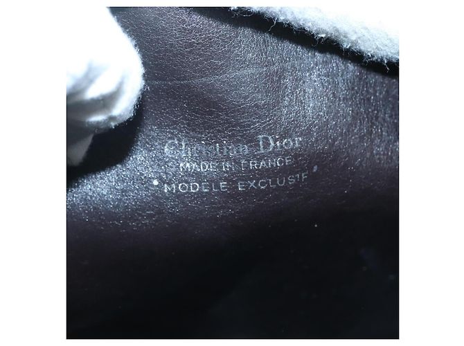 Borsa a spalla in tela Trotter Christian Dior marrone oro Auth 127684 - vista 11