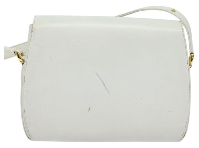 Borsa a Spalla GUCCI in Pelle Bianca e Oro Auth hk2861 Bianco D'oro - vista 2