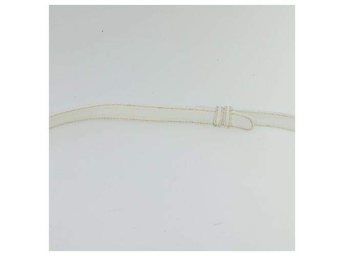 Borsa a Spalla GUCCI in Pelle Bianca e Oro Auth hk2861 Bianco D'oro - vista 8
