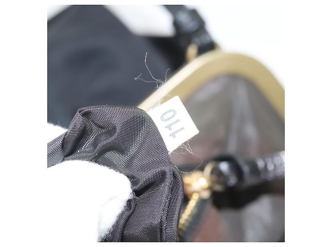 Borsa a Spalla Miu Miu in Cotone Nero Auth hk2812 - vista 12