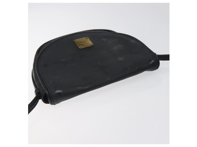 Borsa a spalla MCM Vicetos Logogram PVC Nero Oro Auth bs26670 D'oro - vista 6
