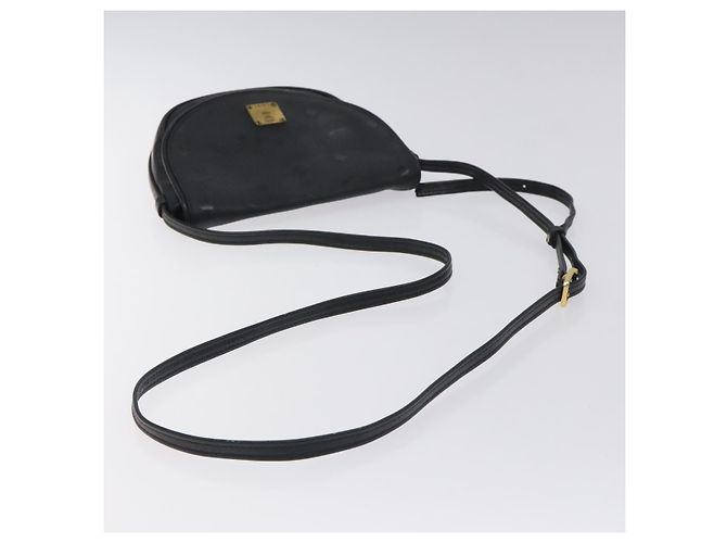 Borsa a spalla MCM Vicetos Logogram PVC Nero Oro Auth bs26670 D'oro - vista 7