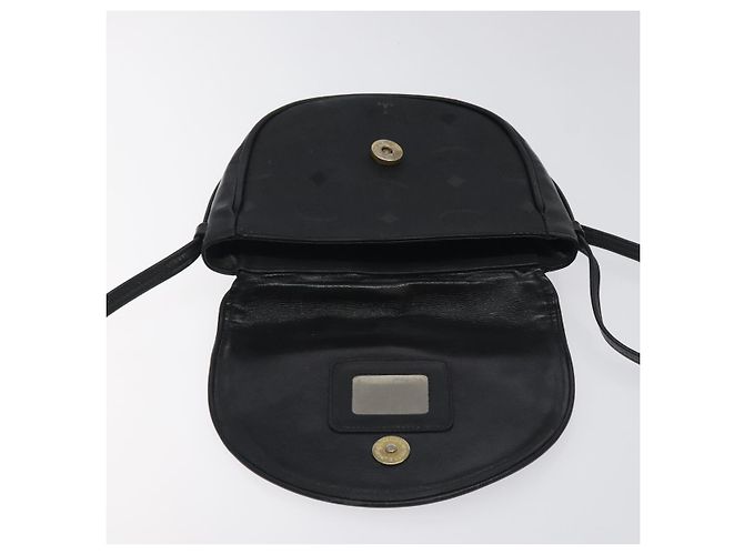 Borsa a spalla MCM Vicetos Logogram PVC Nero Oro Auth bs26670 D'oro - vista 9