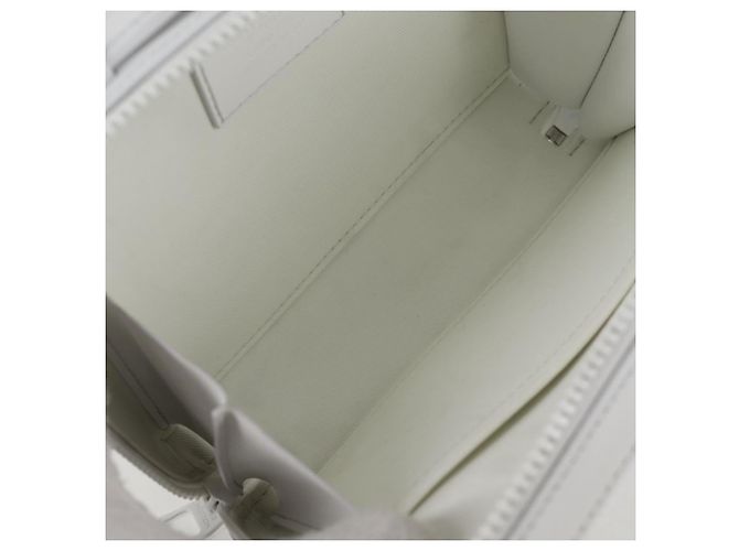 LOUIS VUITTON Monogramma LV Ornamento Borsa Trunk Morbida Bianca M21833 LV Auth MX402SM Bianco - vista 11