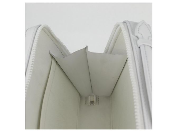 LOUIS VUITTON Monogramma LV Ornamento Borsa Trunk Morbida Bianca M21833 LV Auth MX402SM Bianco - vista 19