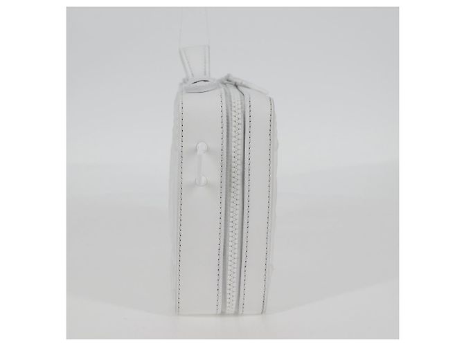 LOUIS VUITTON Monogramma LV Ornamento Borsa Trunk Morbida Bianca M21833 LV Auth MX402SM Bianco - vista 4
